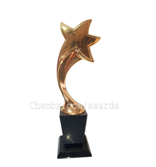 Chembx-designed gold award plaque with logo